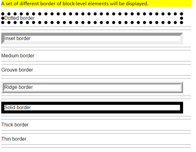 Borders and boxes in CSS